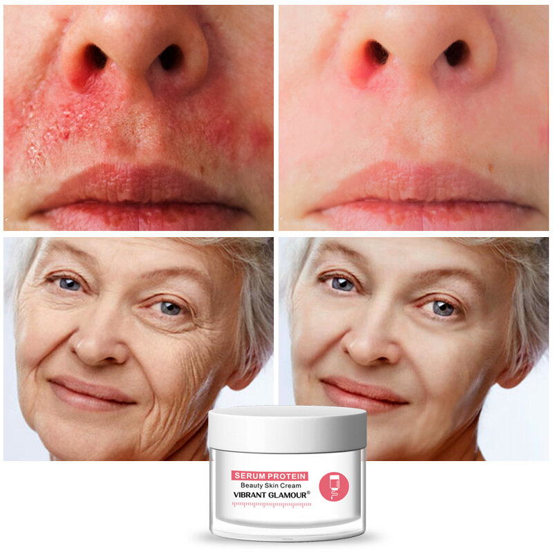 Creme de rosto de colágeno puro hidratação profunda anti-envelhecimento anti-rugas reafirmando soro proteína creme de rosto cuidados com a pele maquiagem 30g