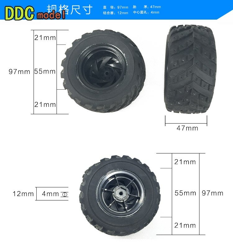 Wltoys 12428 12423 Feiyue FY-03/01/02/04/05/06/07/08  Q46 Q40 Q39 1/12 RC Car Spare Parts upgrade large tires