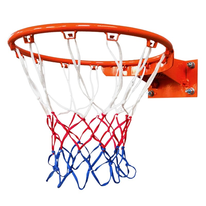 Malla de aro de baloncesto, malla de nailon estándar para deportes, malla de baloncesto, Red de llanta de tablero trasero, accesorios de baloncesto