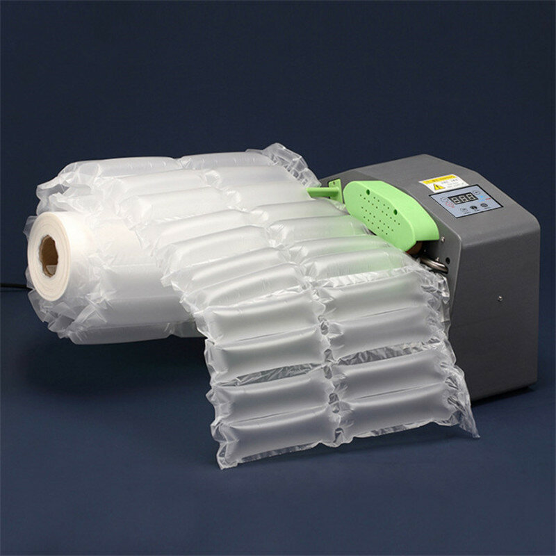 300M Buffer Inflatable Bag Air Cushion Machine Filled Bag Gourd Film Shockproof Roll Film Automatic Packing Tools Bubble Film