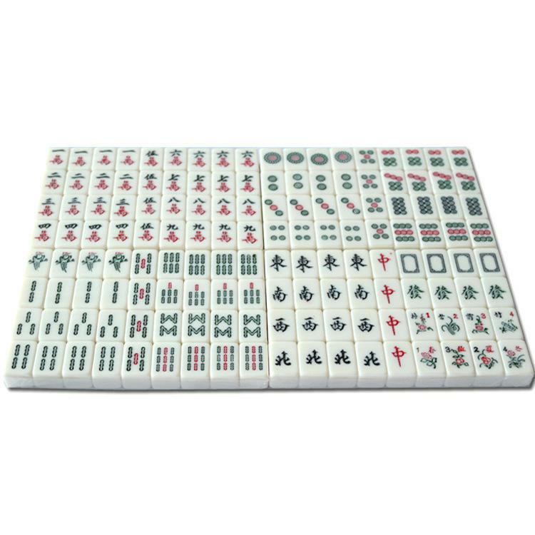 Kuulee 2.2x1.5x1.1cm Mah-Jong Conjunto de Mini Mahjong Portátil Do Vintage com Caixa De Armazenamento