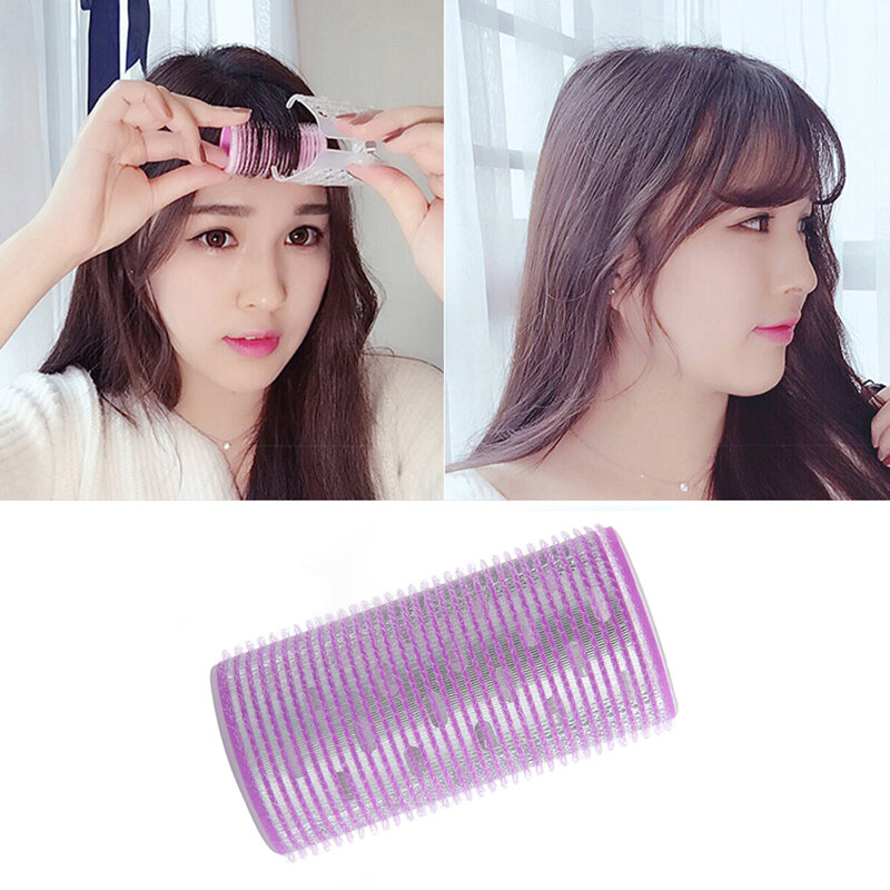 Hair Rollers Curlers Self Grip Holding Self-Adhesive Sticky Hairdressing Lazy Silk Ribbon Heatless Rod Headband Hair Styling