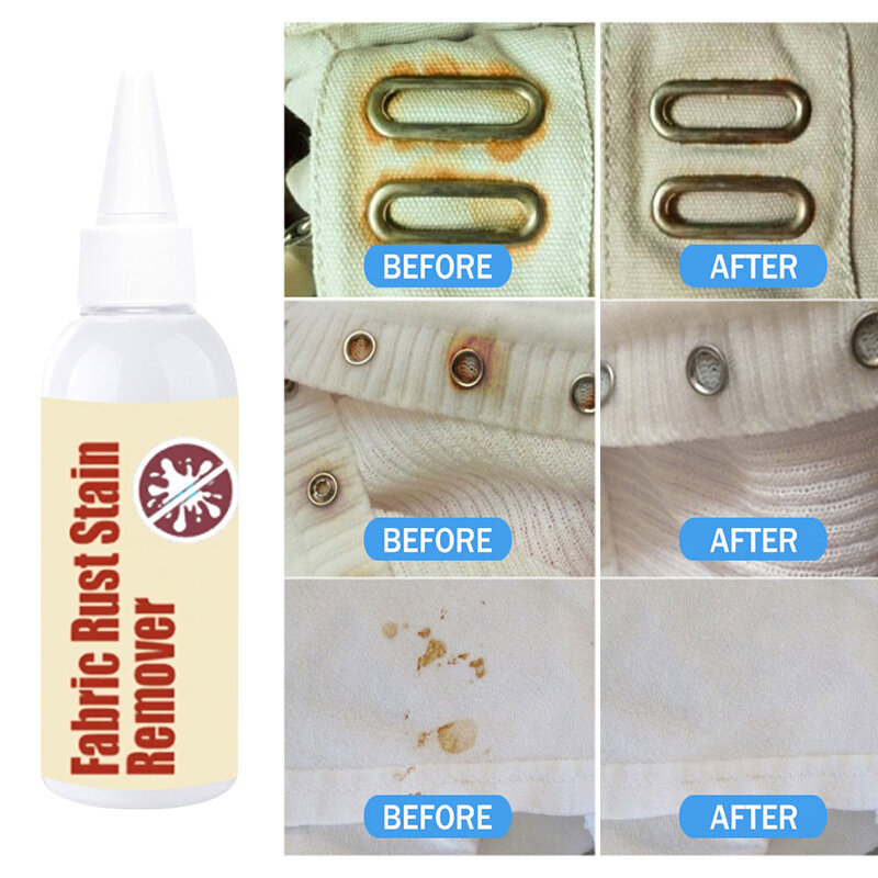 Fabric Rust Stain Remover Multi-purpose Clothes Rust Remover Cleaner Drop Clothing Cleansing Agent Rust Clothing Stain Remover
