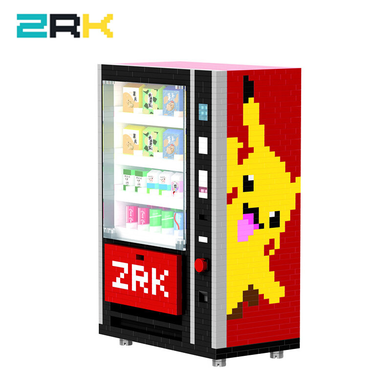 ZRK Diamond Particle Puzzle Assembled mini DIYBuilding Block Toy Creative DIY Gift 7823 Vending Machine toys birthday for boys