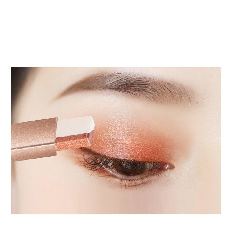 Lidschatten Stick Stereo Schimmer Doppel Farbe Lidschatten Creme Stift Augen Make-Up Werkzeug Wasserdichte Langlebige Koreanische Kosmetische