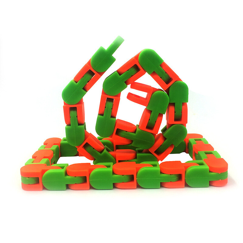 Divertente Fidget Chain giocattolo antistress per bambini bambini catena per bici per adulti Fidget Spinner bracciale Snake Puzzle giocattoli educativi