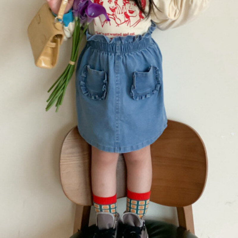 Babyinstar Baby Einhorn Regenbogen Gedruckt Denim Tutu Röcke Für Mädchen Mode Stil Mädchen der Sachen Kinder Outwear Baby Mädchen Kleidung
