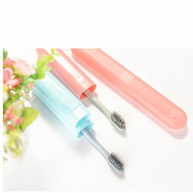 1pc proteger o tubo de escova de dentes caso capa de viagem do agregado familiar cor doces portátil dustproof caso caixa embalagem organizador