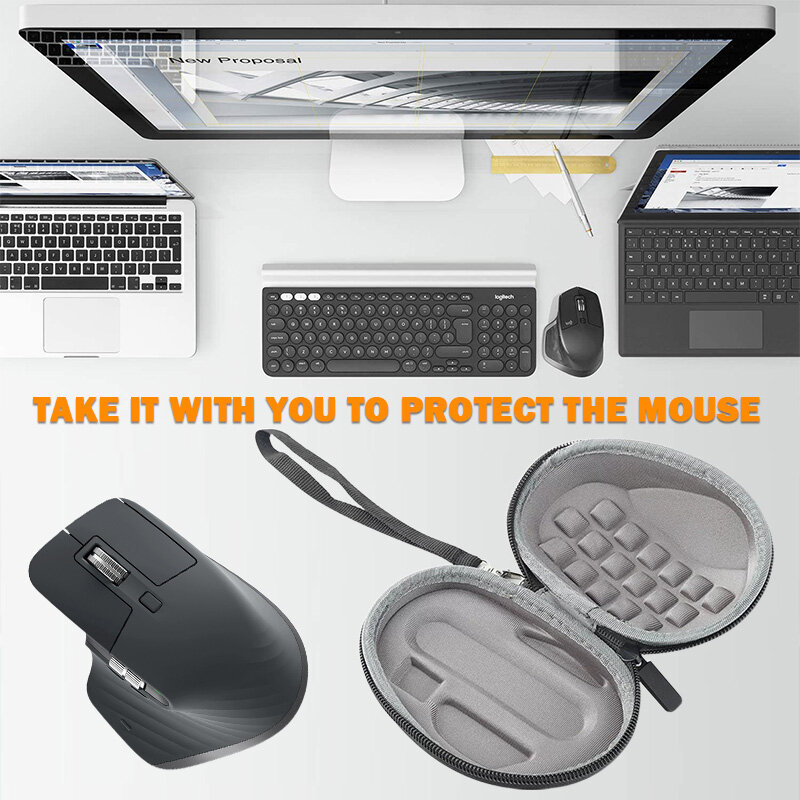 Odporny na wstrząsy mysz obudowa jest kompatybilna z Logitech MX Master 3 G602 G700S bezprzewodowy mysz do gier torba do przechowywania podróżna
