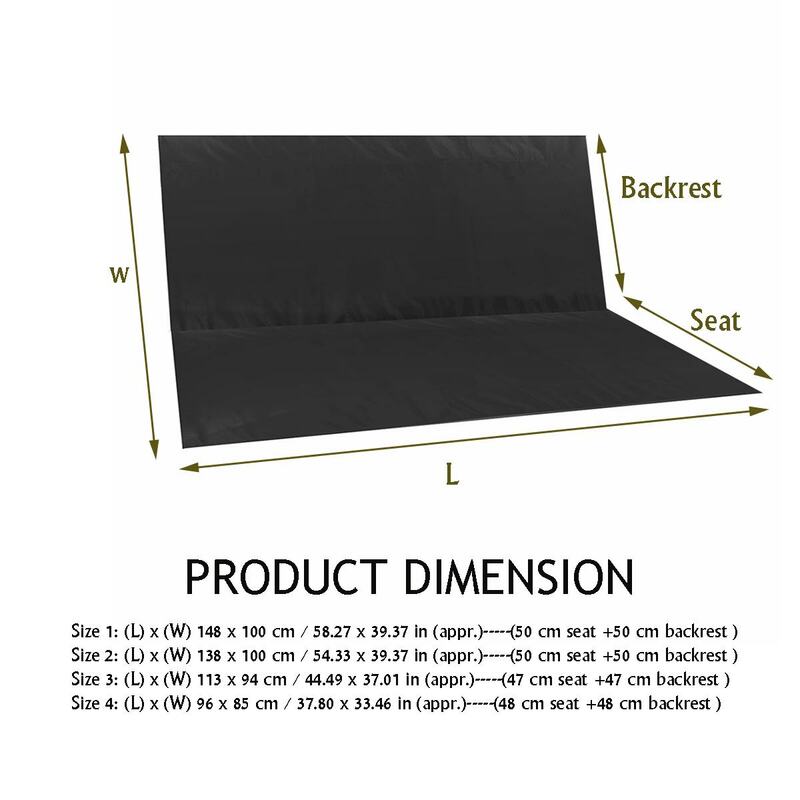 Garden Outdoor Awning Swing Waterproof Thicken Dustproof Chair Canopy Shader Camping Sun Shade Fabric Dust Seat Covers Furniture
