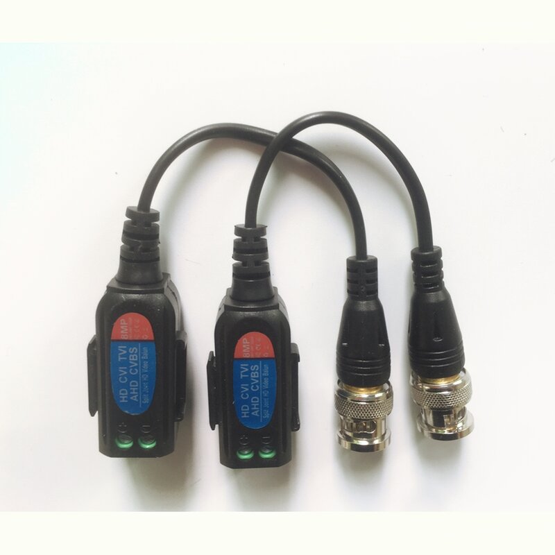 Balun vidéo BNC Cat5, 10 paires, torsadées, émetteur-récepteur passif 8MP AHD/CVI/TVI, CCTV