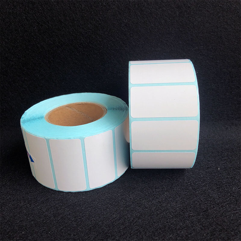 Rollo de etiquetas adhesivas térmicas para supermercado, papel adhesivo impermeable de 40x20mm, 1100 unids/lote