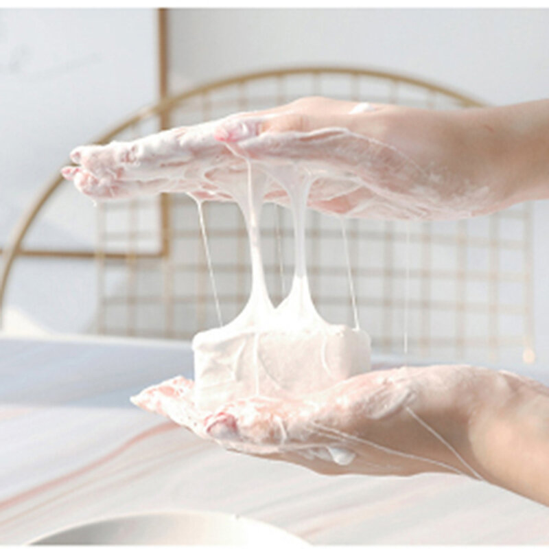 Xà Phòng Sữa Dê Silk Protein Xà Phòng Tẩy Trùng Chỉ Dịu Dàng Trắng Handmade Cho Mặt Chăm Sóc Cơ Thể