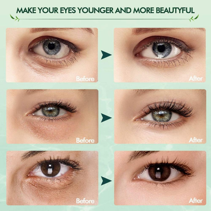 60Pcs หน้ากากดวงตา Gold Moisturizing Anti Aging Seaweed Crystal Collagen Eye Mask Patch ลบ Dark Circles Eye Care