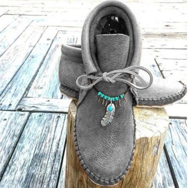 Botas De tacón bajo para Mujer, Zapatos informales con cordones, estilo Retro y conciso, para primavera y otoño, KE331
