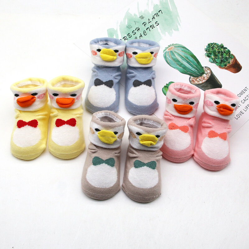 Calcetines para los recién nacidos bebé de dibujos animados lindo calcetines para niñas delgada suave de algodón de niño Calcetines niños estampado Animal calcetines Medias