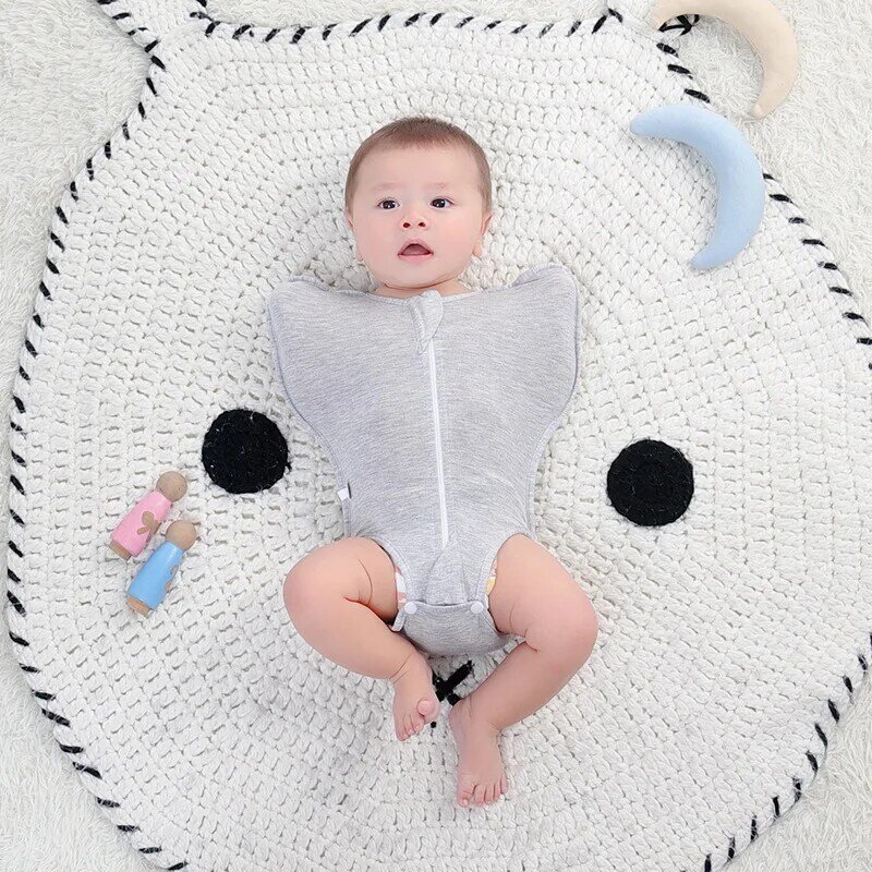 Bebê recém-nascido colete de dormir bebê swaddling envoltório imitação surpreendente saco de dormir berçário corpo roupas dropshipping