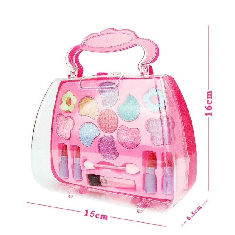 Beauty Fashion Toys Puzzle Beautiful Eyeshadow Lips Palette Box toys for kids Princess Makeup toys Safety Non-toxic Makeup Kit