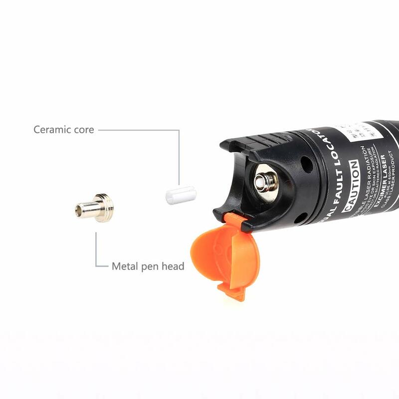 6PCS fiber optic tool accessories Sleeve Core metal head and Ceramic Core Insertion connector