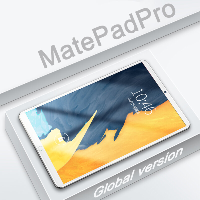 10.1 Inch MatePad Máy Tính Bảng Pro RAM 12GB 512GB ROM Tablete 10 Nhân 6000MAh Android 10 Tablette Dual 4G WiFi Bluetooth GPS Viên