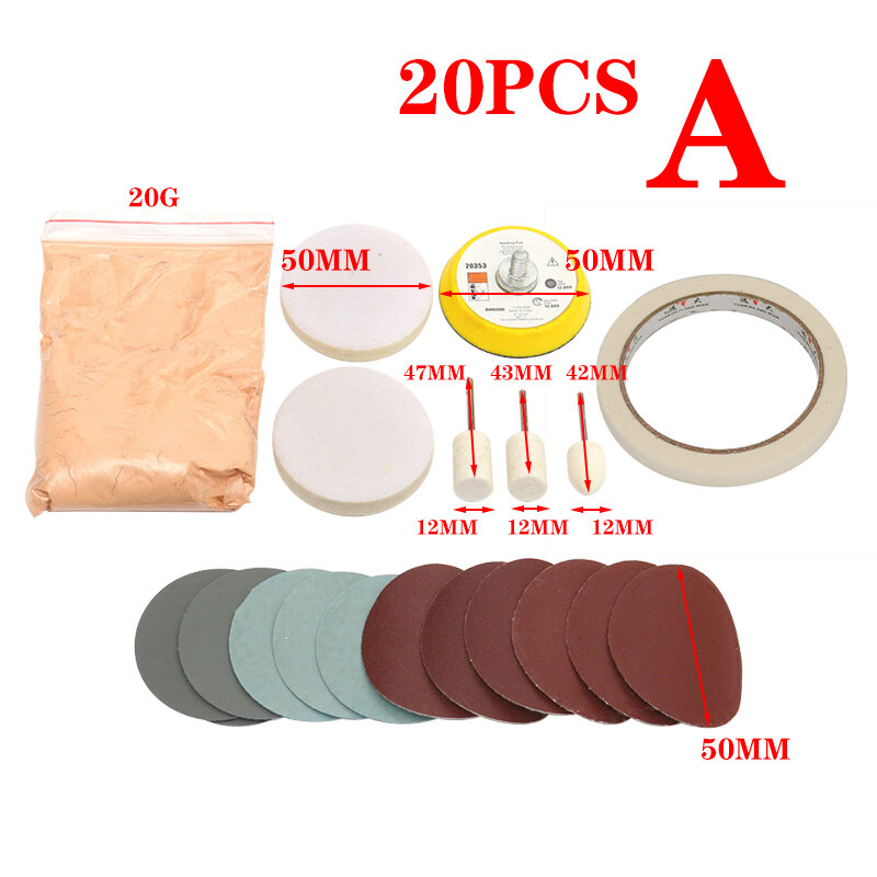 Cerium Oxide Glass Polishing Powder Kit For Deep Scratch Remover for Windscreen Windows Glass Cleaning Scratch Removal