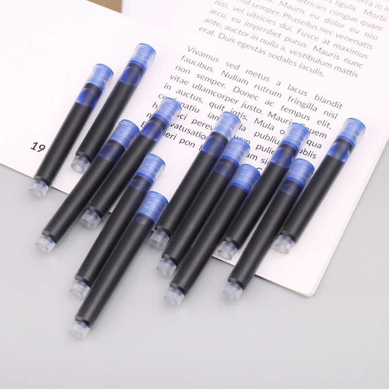 100 sztuk Jinhao uniwersalny czarny niebieski wieczne pióro Sac wkłady 2.6mm wkłady szkolne materiały biurowe