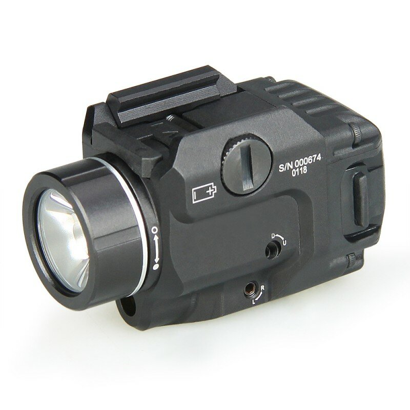 Tlr compacto led arma luz com mira laser vermelho para pistola caça glock 1 3 4 7 8 lanterna laser caber hk usp sig cz