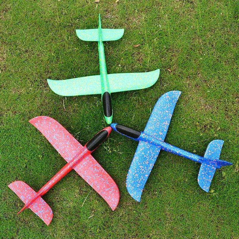 48cm de mão de Espuma EPP jogar avião Avião Planador De Lançamento Ao Ar Livre Crianças Brinquedo Presente Jp