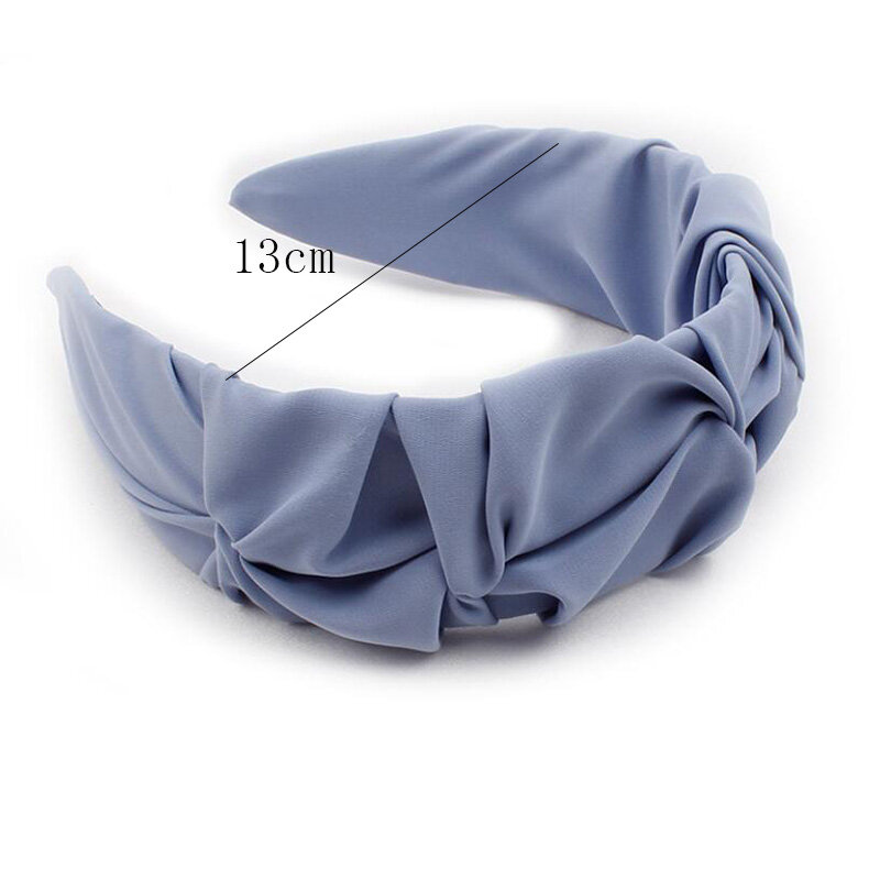 Moda faixa de cabelo cinco flor cor sólida dobras padrão hoop hairbands designer hairband acessórios para o cabelo feminino