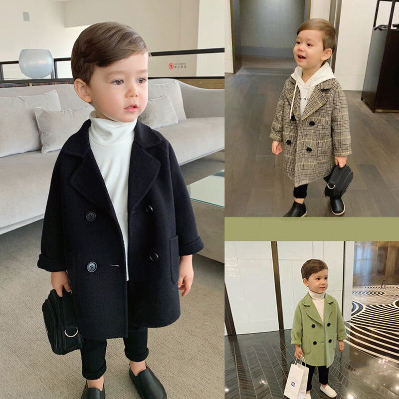 Baby boys Jacket Kids  Fashion fall Coats  Warm  Autumn Winter  Infant Clothing toddler Children's Jacket outwears 2 3 4 6 8y