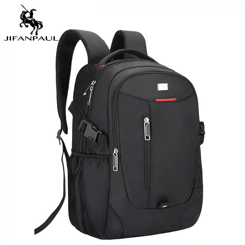 Jifanpaul bolsa de esportes para homens e mulheres, bolsa de viagem à prova d'água com interface usb para computador, escola e ambientes externos