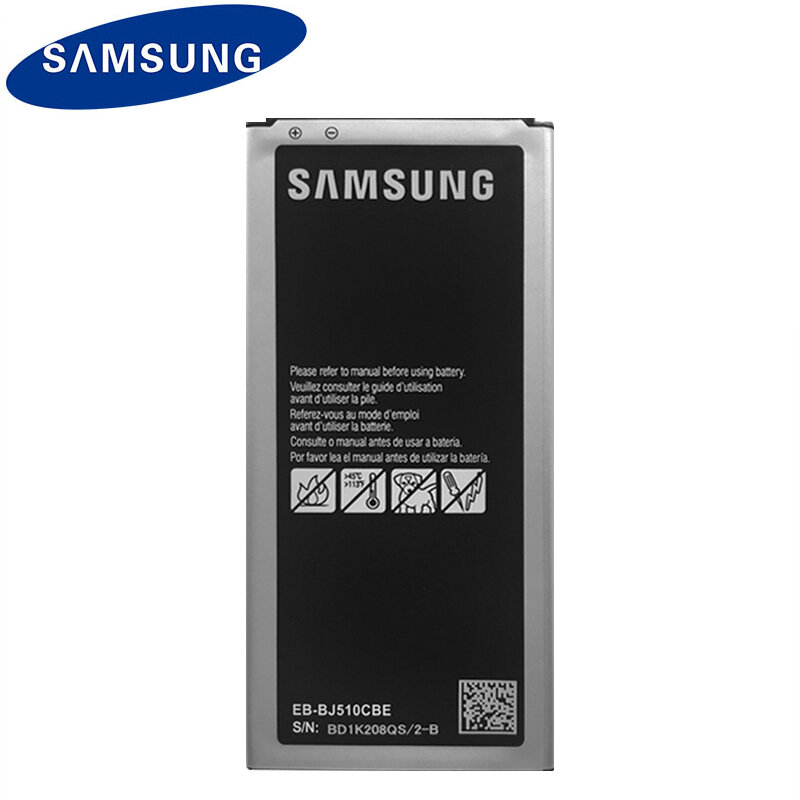 แบตเตอรี่ Samsung EB-BJ510CBC สำหรับ Samsung Galaxy J5 2016 Edition J5 2016 J510 J510FN J510F J510G EB-BJ510CBE 3100mAh