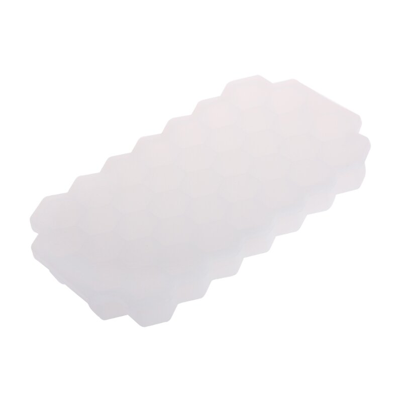 Mini molde de bandeja de silicona para hacer hielo, cubo respetuoso con el medio ambiente, 37 rejillas, panal
