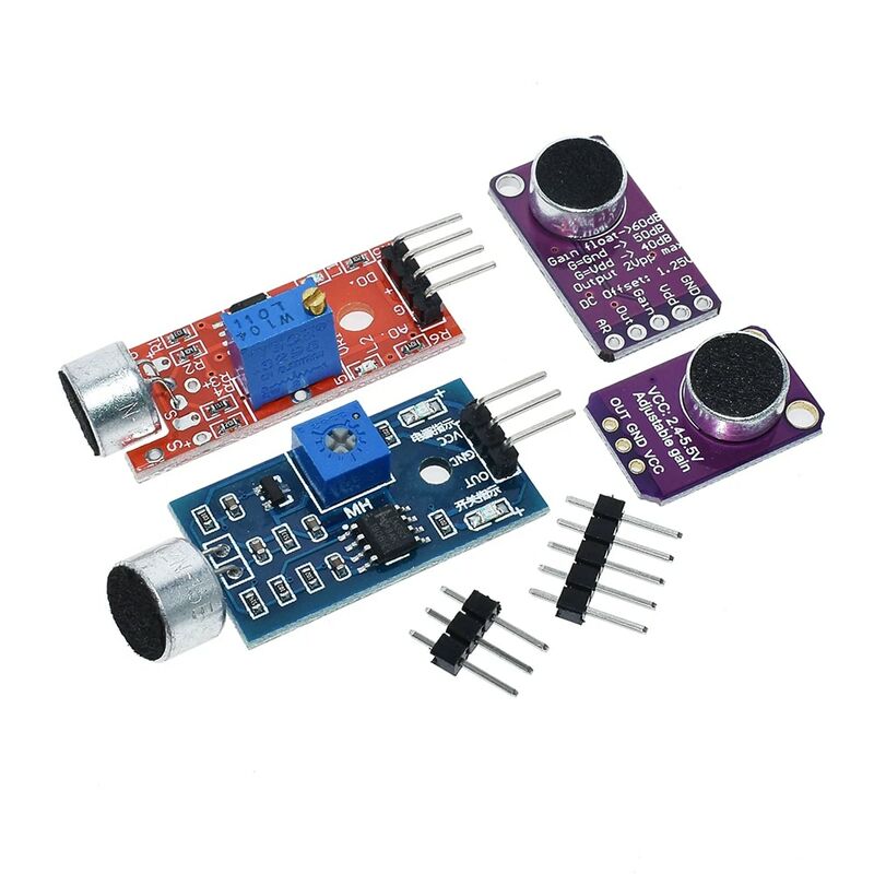 Módulo de sensor de sonido MAX4466 MAX9814switch, interruptor de detección de silbato, amplificador de micrófono para Arduino