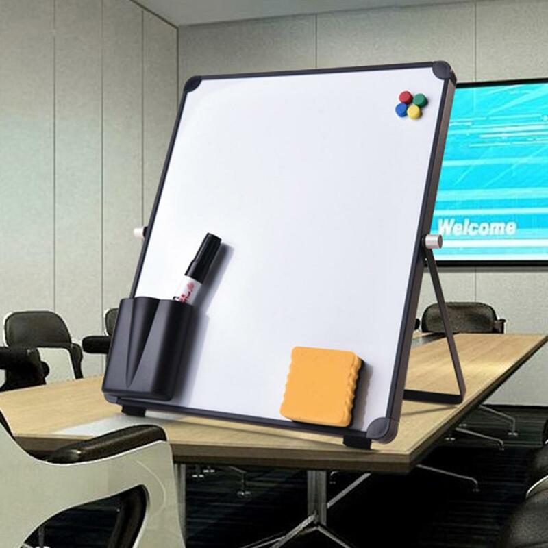 Magnetic Dry Erase White Board Set Aluminum Alloy Foldable WhiteBoard For Kids Online Lessons Office Whiteboard School Supplies