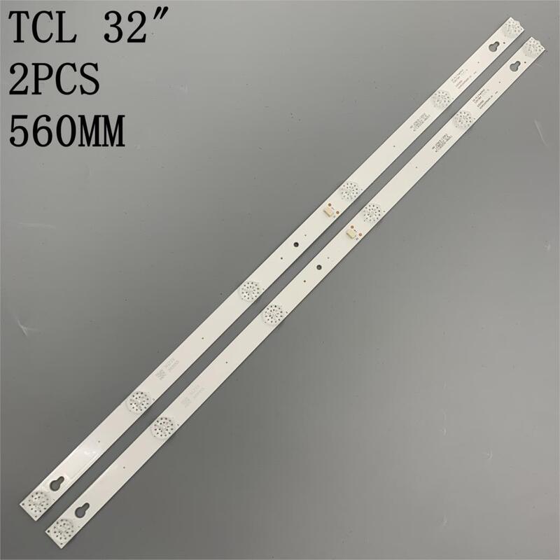 2 sztuk podświetlenie LED Strip dla obsługi Thomson 32HB5426 LVW320CS0T Toshiba obsługi TCL 32L2600 32L2800 32L2900 L32S4900S 32D2900 32D100
