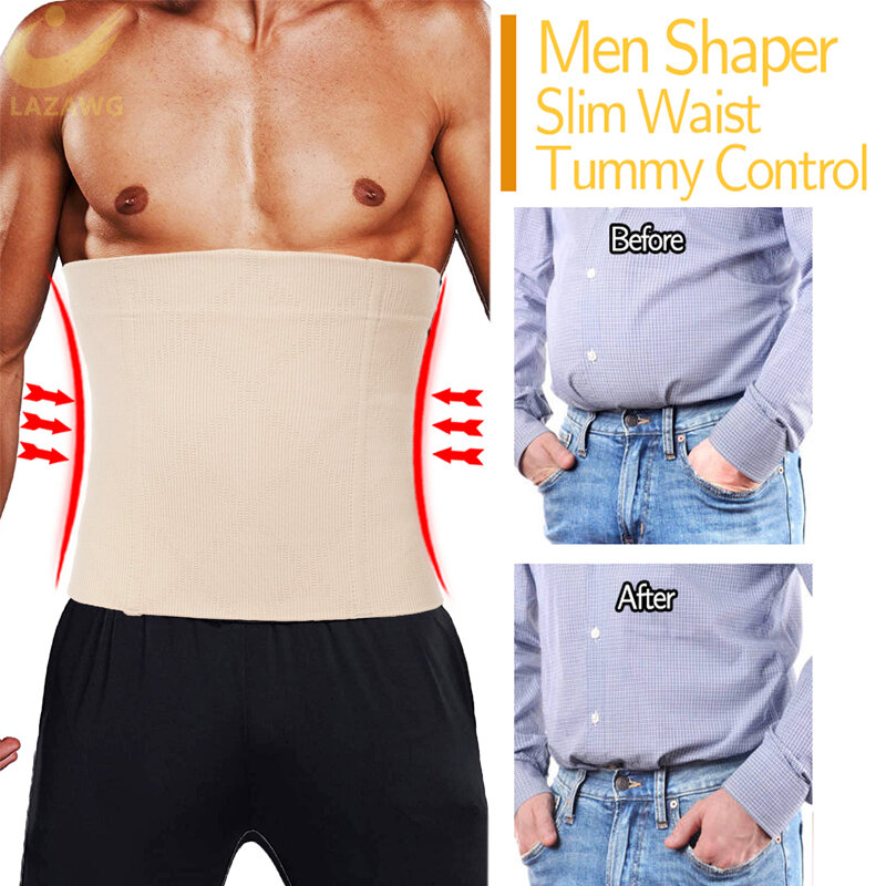 LAZAWG cintura da allenamento per uomo cintura Body Shaper sudore corsetto Trimmer cinturino dimagrante Fitness Body Shapewear corsetti per perdita di peso