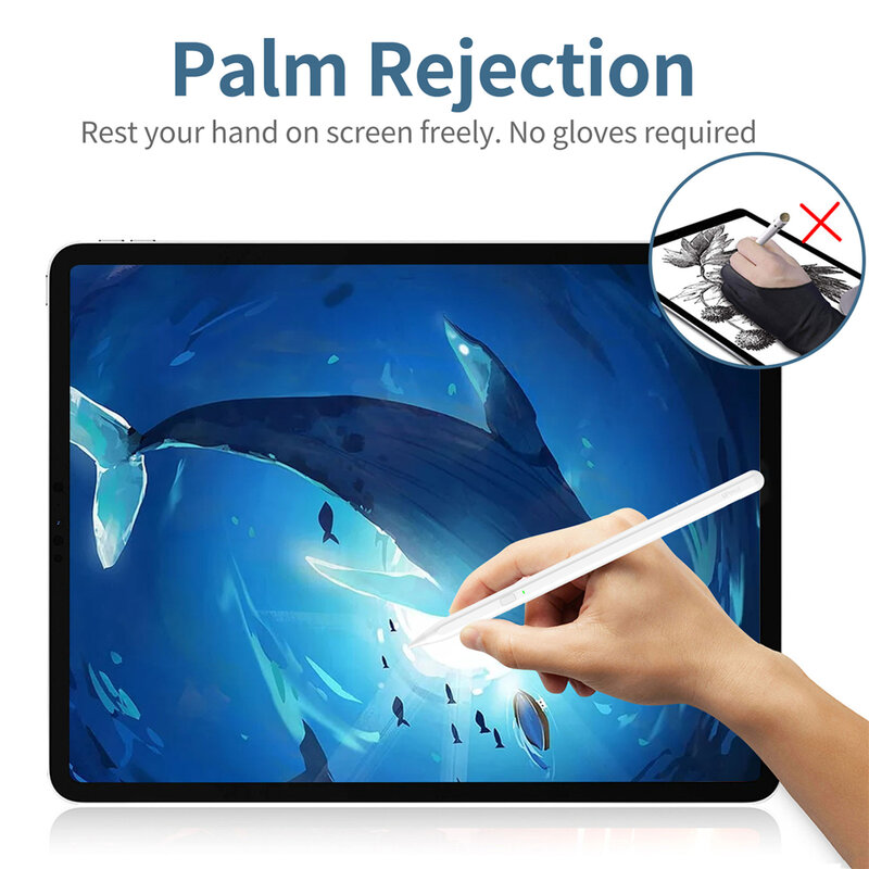 Uogic Smart Stylus Pen per Ipad Palm Rejection Tablet Touch pen per Apple Pencil 2 1 iPad Pro 11 12.9 2020 2018 2019 6th 7th