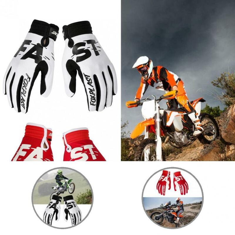 Forniture per esercizi 1 paio di guanti da Skateboard durevoli per Mountain Bike guanti da moto in poliestere traspiranti per esterno