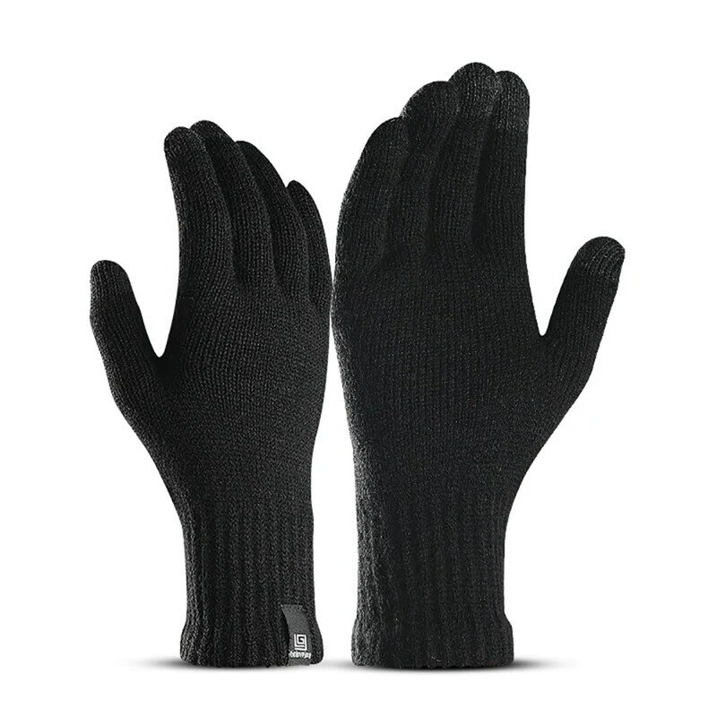 Перчатки для рыбалки с сенсорным экраном для мужчин и женщин, теплые замшевые рукавицы, зимние ветрозащитные велосипедные перчатки с закры...