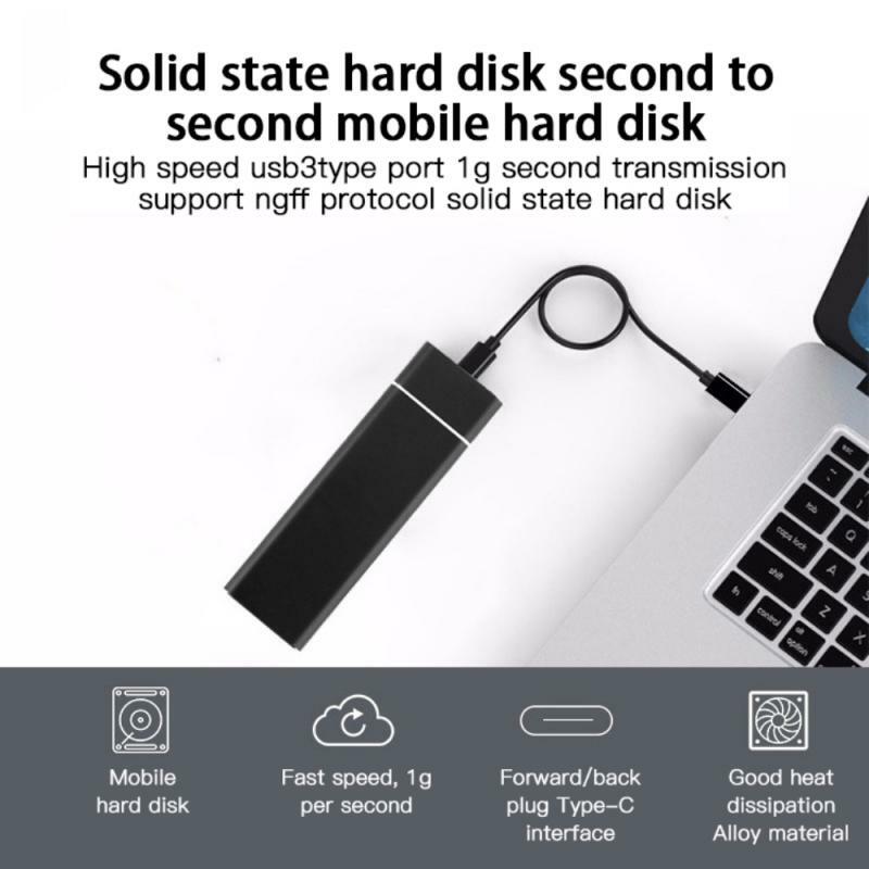 USB3.1 Type-C To M.2 M Key NVMe กรณี10Gbps วินาทีเกียร์ Hard Disk Drive Enclosure สนับสนุนโปรโตคอล