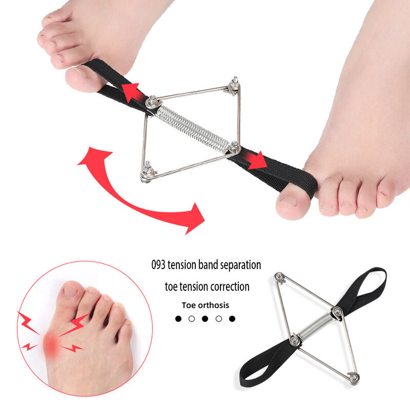 Hallux valgus corrector cinto treinamento de recuperação exercitador cinta dedo do pé separador maca polegar elástico banda ferramentas cuidados com os pés