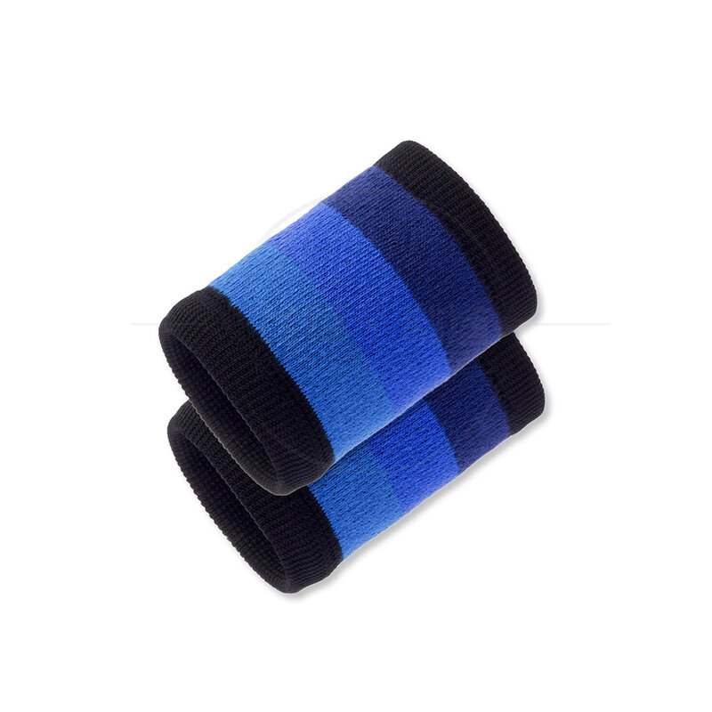 Pulseira esportiva colorida de algodão unissex, 2 peças, pulseira protetora de pulso, correia para badminton, basquete, tecido felpudo