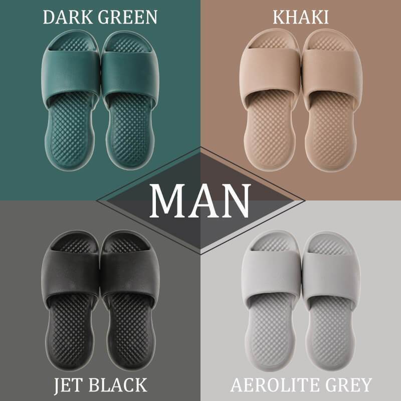 Non-slip wear-resistant thick-soled super soft slippers