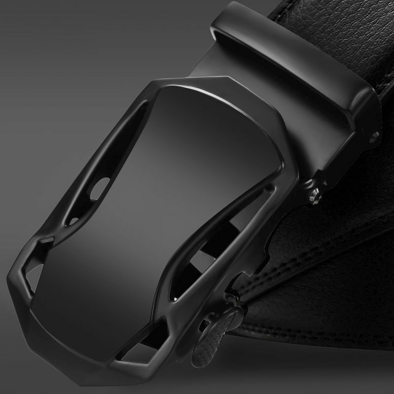 JIFANPAUL – ceinture automatique en cuir véritable pour homme, large, noir, marque de luxe, approvisionnement direct