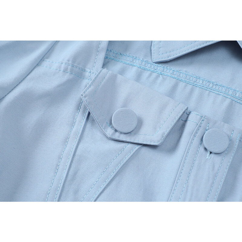 Blusa de manga corta con botones para verano, camisa Vintage gótica con abertura en el pecho para mujer, 2021
