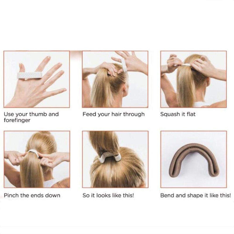 Silicone Foldable Elastic Hair Bands Women Girls Magic Ponytail Holder Stretch Hair Ties Simple Multifunction O Hair Accessories