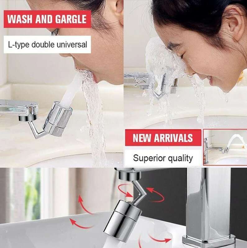Tap Aerator 720°rotation Universal Splash-proof Swivel Water Saving Faucet Water Saving Bathroom Filter Foamer Aerators 2021 New