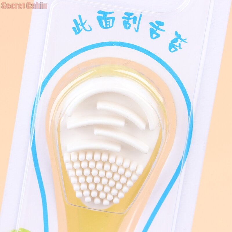 Escova macia da língua do silicone que limpa a superfície das escovas de limpeza oral da língua