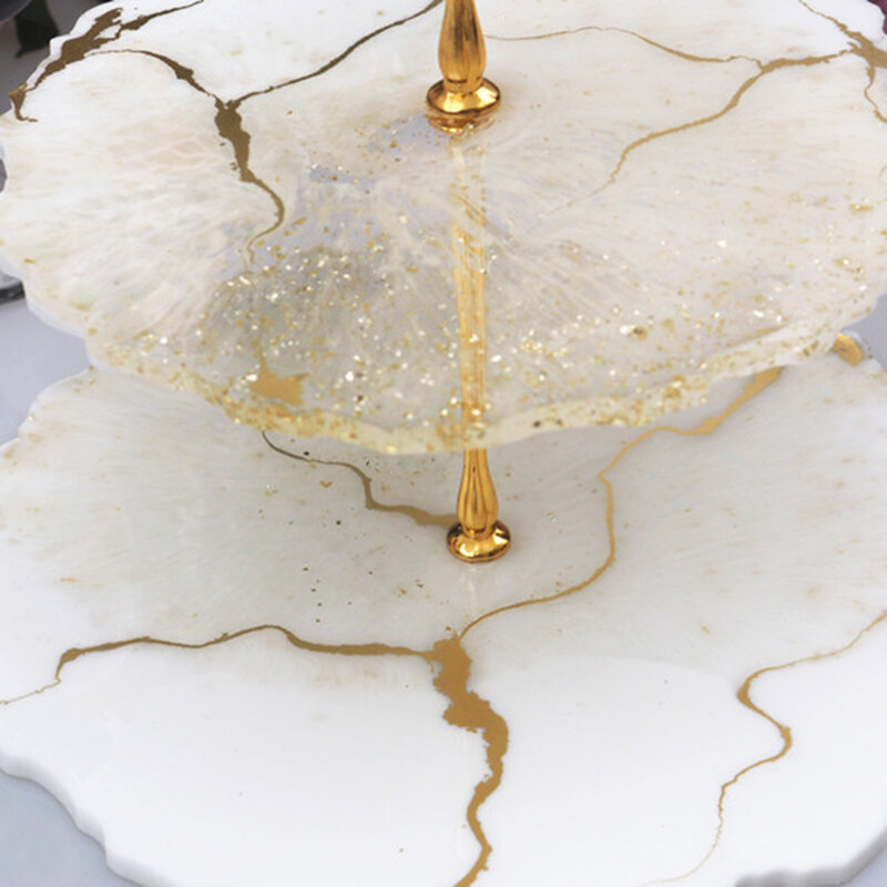 3 قطعة حامل كعكة سيليكون قوالب ل الايبوكسي الراتنج مجموعة كوستر صينية الشاي قالب potبها بنفسك الفخار اليدوية أدوات